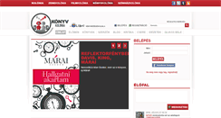 Desktop Screenshot of konyvkolonia.hu